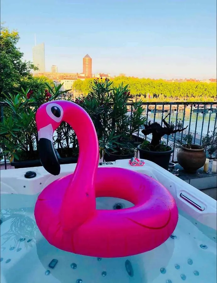 Appartement Coeur de Lyon avec Terrasse et Jacuzzi 0*,  France