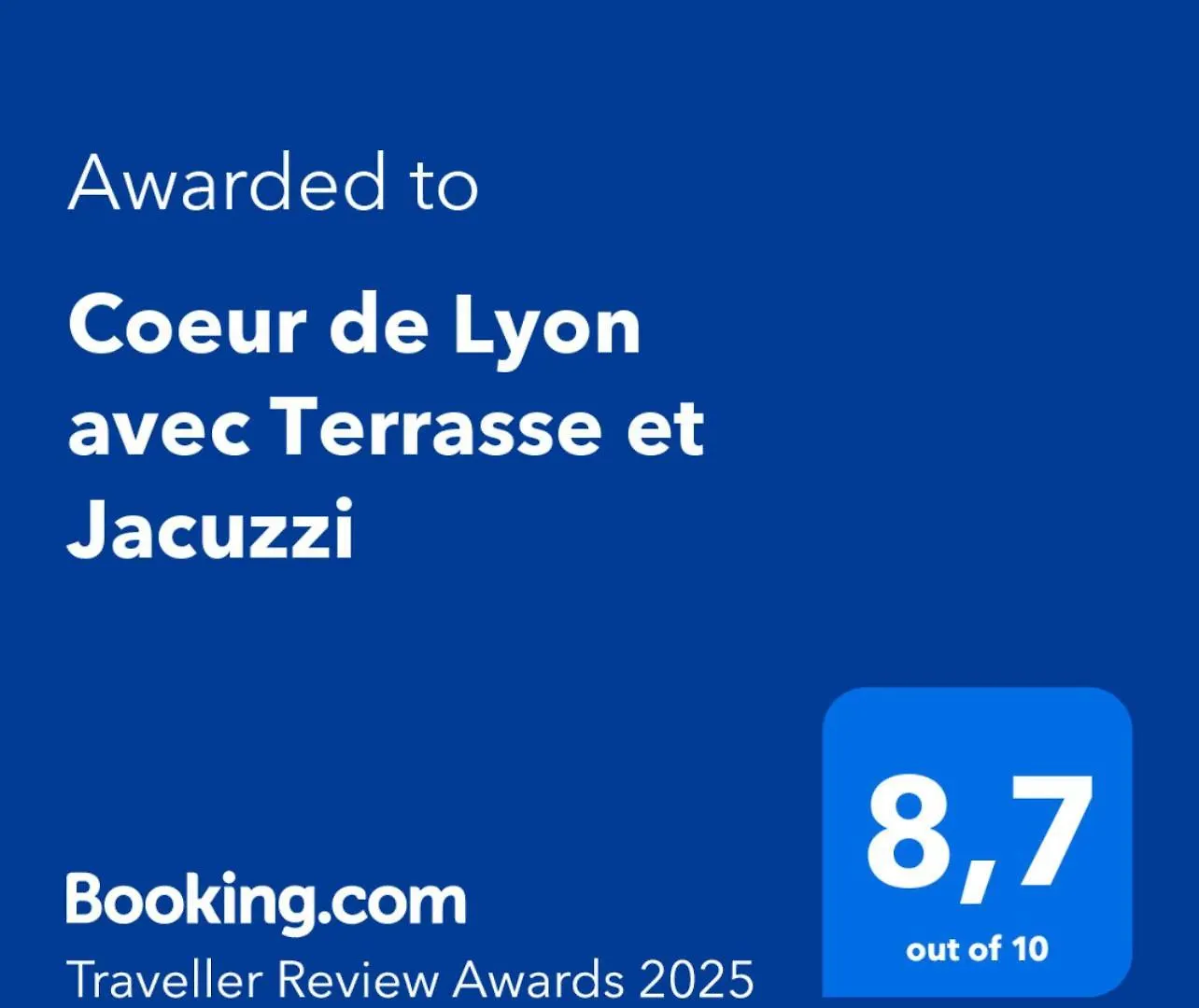 Appartement Coeur de Lyon avec Terrasse et Jacuzzi